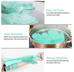 Silicone Dish Washing Gloves (Multi-purpose)