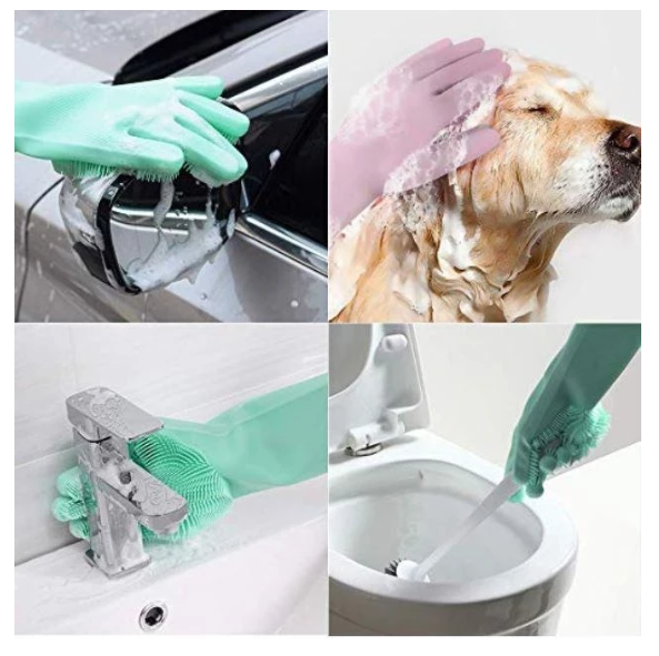 Silicone Dish Washing Gloves (Multi-purpose)