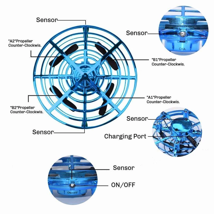 UFO RC Hand Sensor Drone for Kids
