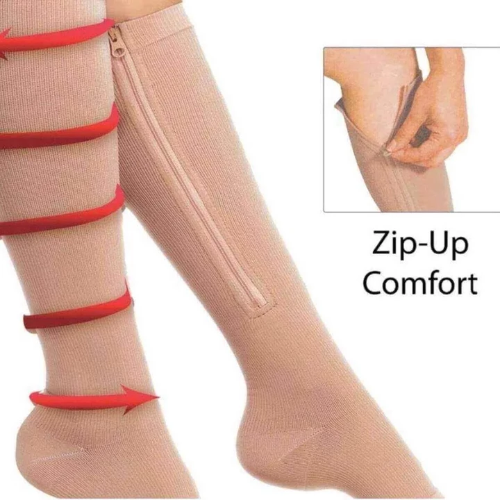 Zipper Leg Compression Socks