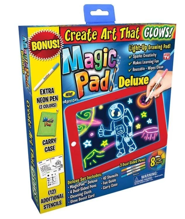 Fluorescent luminous Kid's Magic board